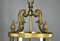 Large Vintage French Bronze Four Light Hall Lantern, Image 11