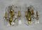 French Brass Wall Sconces Lights, 1950s, Set of 2 2