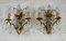 French Brass Wall Sconces Lights, 1950s, Set of 2 7
