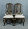 Antique Continental Queen Anne Style Walnut Chairs, Set of 4, Image 2