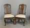 Antique Continental Queen Anne Style Walnut Chairs, Set of 4, Image 1