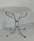 White & Chrome Drop-Leaf Table, 1970s, Image 5