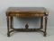 Antique French Walnut Double-Drawer Writing Table, Image 1