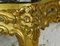 Antiker vergoldeter französischer Konsolentisch mit Marmorplatte im Louis XV-Stil 10
