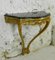 Antique French Louis XV Style Gilt Console Table with Marble Top 2