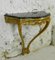 Antique French Louis XV Style Gilt Console Table with Marble Top, Image 2