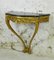 Antique French Louis XV Style Gilt Console Table with Marble Top, Image 3
