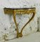 Antique French Louis XV Style Gilt Console Table with Marble Top, Image 4