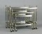 Mid-Century French Smoked Glass Nesting Trolleys, Set of 3, Image 2