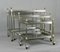 Mid-Century French Smoked Glass Nesting Trolleys, Set of 3 1