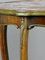 Antique French Side Table with Variegated Marble Top 7