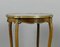 Antique French Side Table with Variegated Marble Top, Image 8