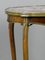 Antique French Side Table with Variegated Marble Top, Image 10