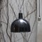 Lámparas colgantes industriales vintage esmaltadas en negro, Imagen 6