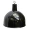 Lámparas colgantes industriales vintage esmaltadas en negro, Imagen 1