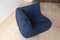 Blue Microfiber Togo Corner Chair by Michel Ducaroy for Ligne Roset, Image 7