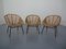 Chaises en Bambou, France, 1970s, Set de 3 1