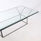 Vintage Italian Glass and Steel Coffee Table, 1970s 3