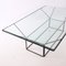 Vintage Italian Glass and Steel Coffee Table, 1970s 4