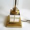 Mid-Century French Acrylic Glass and Brass Table Lamp 2