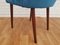 Mid-Century Retro Velvet & Beech Chair 2