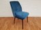 Mid-Century Retro Velvet & Beech Chair 1