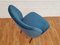 Mid-Century Retro Velvet & Beech Chair 6