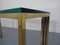 French Chrome & Brass Glass Console Table, 1970s 15
