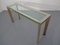 French Chrome & Brass Glass Console Table, 1970s 5