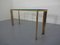 French Chrome & Brass Glass Console Table, 1970s 17
