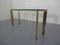 French Chrome & Brass Glass Console Table, 1970s, Image 17