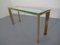 French Chrome & Brass Glass Console Table, 1970s, Image 22