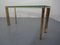 French Chrome & Brass Glass Console Table, 1970s 21