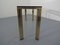 French Chrome & Brass Glass Console Table, 1970s 20