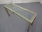 French Chrome & Brass Glass Console Table, 1970s, Image 3