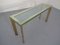 French Chrome & Brass Glass Console Table, 1970s 14
