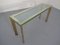 French Chrome & Brass Glass Console Table, 1970s, Image 14