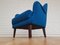 Fauteuil en Laine & Hêtre, Danemark, 1970s 8