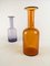 Vintage Glass Bottle Vases by Otto Breuer for Holmegaard, Set of 2, Image 6