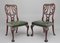 19th-Century Carved Mahogany Side Chairs, Set of 2 7