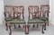 19th Century Carved Mahogany Chairs, Set of 4 12