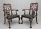 19th Century Carved Mahogany Chairs, Set of 4 1