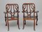 19th Century Carved Mahogany Chairs, Set of 4, Image 7