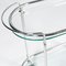 Chariot de Bar Mid-Century en Laiton, Chrome et Cristal de Fontana Arte 5