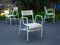 Chaises de Jardin Vintage en Acier Perforé, Set de 3 17