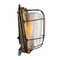 Lámpara de pared industrial vintage de hierro fundido y vidrio, Imagen 3