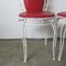 Vintage Metal Bench Set with Two Chairs, Image 12