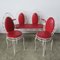 Vintage Metal Bench Set with Two Chairs 1