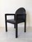 Black Leather and Wood Armchair from Bulo, 1980s, Image 1