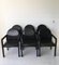 Black Leather and Wood Armchair from Bulo, 1980s 3